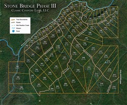 tract layout map for Stone Bridge Phase III Tract 193, 15.04 acres for sale in LatimerHaskell County, Oklahoma